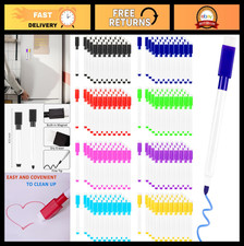 200 Pcs Colorful Magnetic Dry Erase Markers with Eraser Caps - Fine Tip Bulk Set