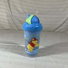 VTG Y2K Winnie The Pooh Inculcated Straw Cup New Sippy Fishing