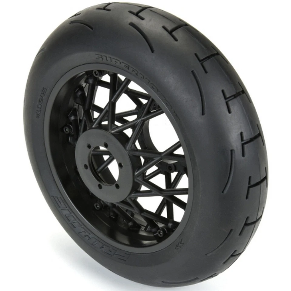 Pro-Line 10245-10 1:4 Supermoto 2.0 S3 Rear Tire MTD Black Supermoto Wheel: MX/S - Bild 3 von 4