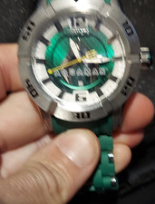 Invicta Aquaman Mens Quartz 200m Green Dial S...
