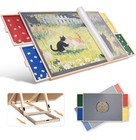 1500 Pieces Tilting & Rotating Puzzle Board, with Non-Slip Tabletop & Protective