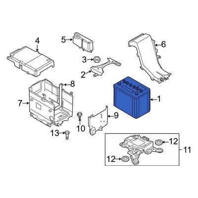 For Mazda 6 2007 Mazda 000080124FWB Vehicle Battery