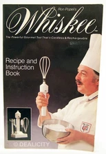 Whiskee Recipe & Instruction Book 1983 Ron Popeil Mini Whisky Whisker RONCO Ⓟ