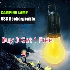 USB Rechargeable 3500K LED Camping Tent Lantern Outdoor Waterproof Light Bulb