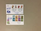 Two Israel registered fdc with multiple stamps:BUTTERFLIES,SHELLS
