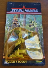 Star Wars VINTAGE POWER OF THE FORCE SECURITY SCOUT MINI RIG SEALED GRAIL!