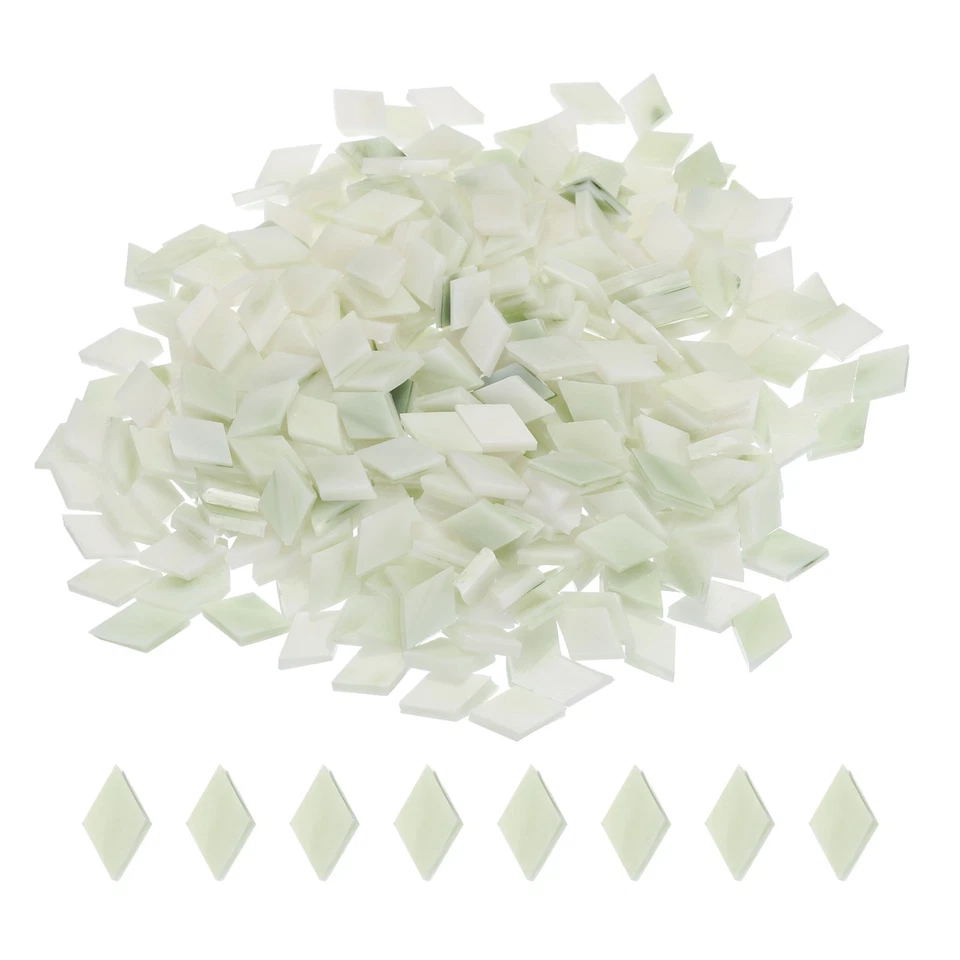 UXCELL 200g Mosaikfliesen in Rautenform aus Glas,Buntglasmosaikstücke #5