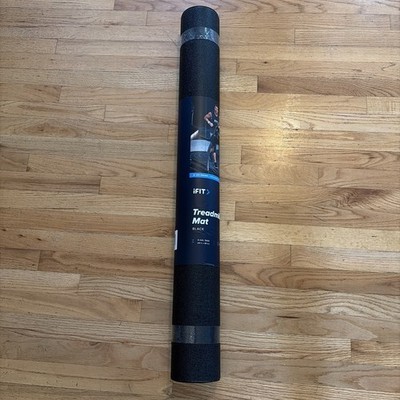 iFit Treadmill Mat, black, 4mm thick, 40 in x 80 in, not used