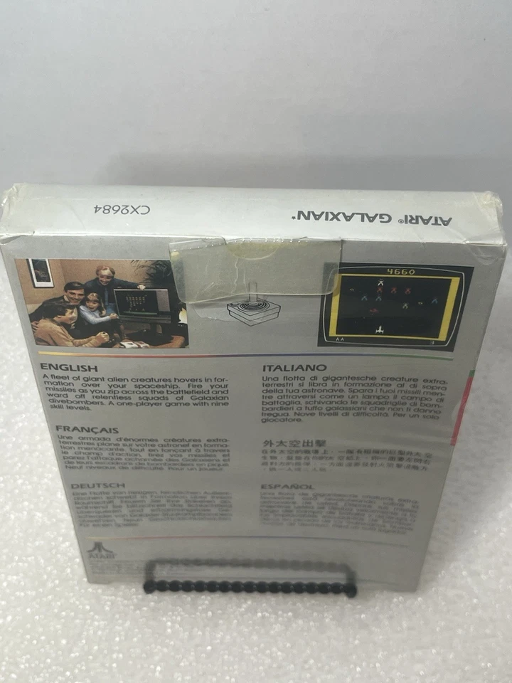 Galaxian (Atari 2600, 1987) Factory Sealed w/ Hanger – Rare Vintage - Image 4 of 4