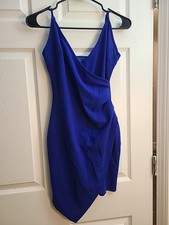 Sexy V Neck Spaghetti Straps Wrap Ruched Sheath Bodycon Cocktail Evening...