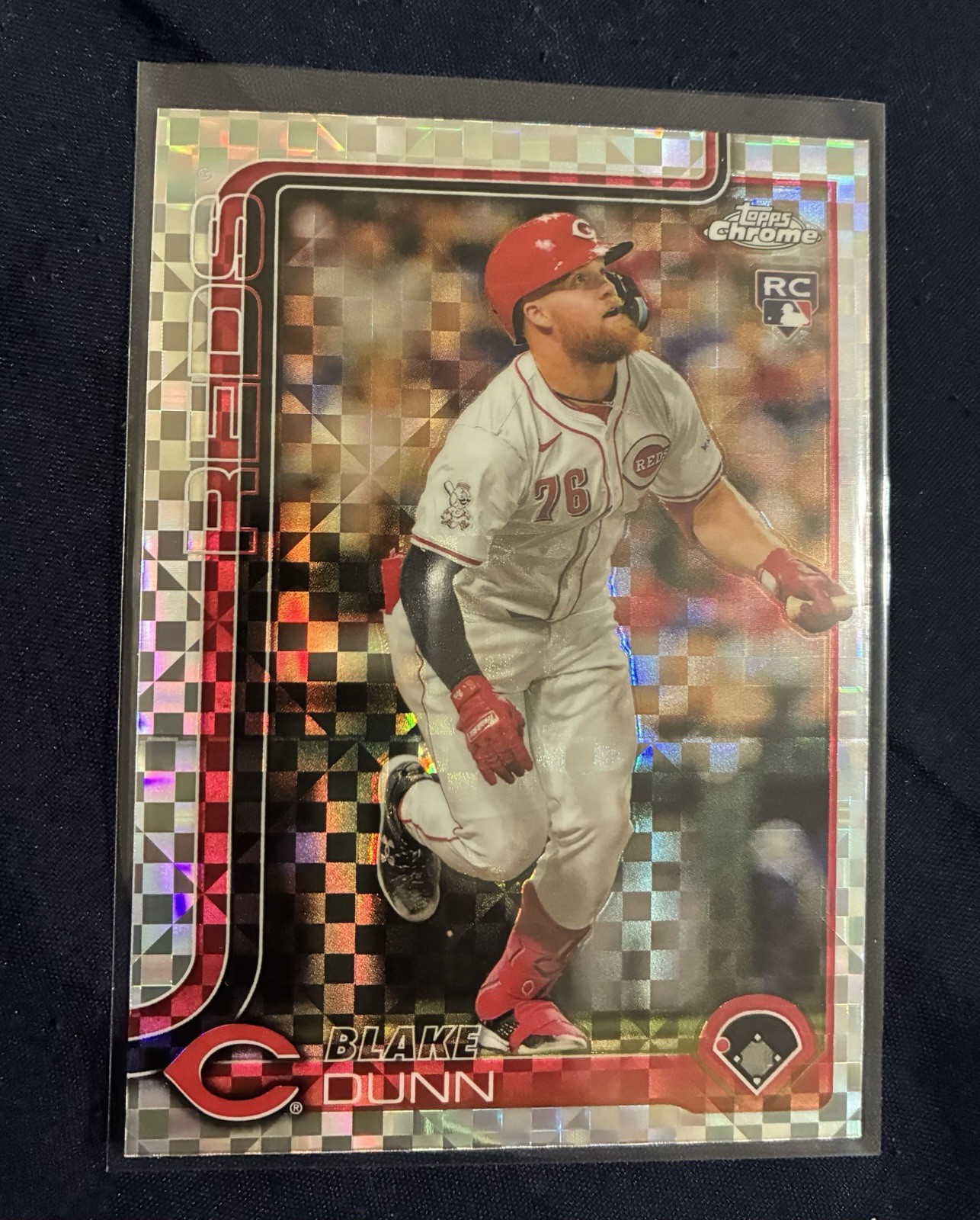2025 Topps Chrome Blake Dunn (RC) X-Fractor #161 - Reds