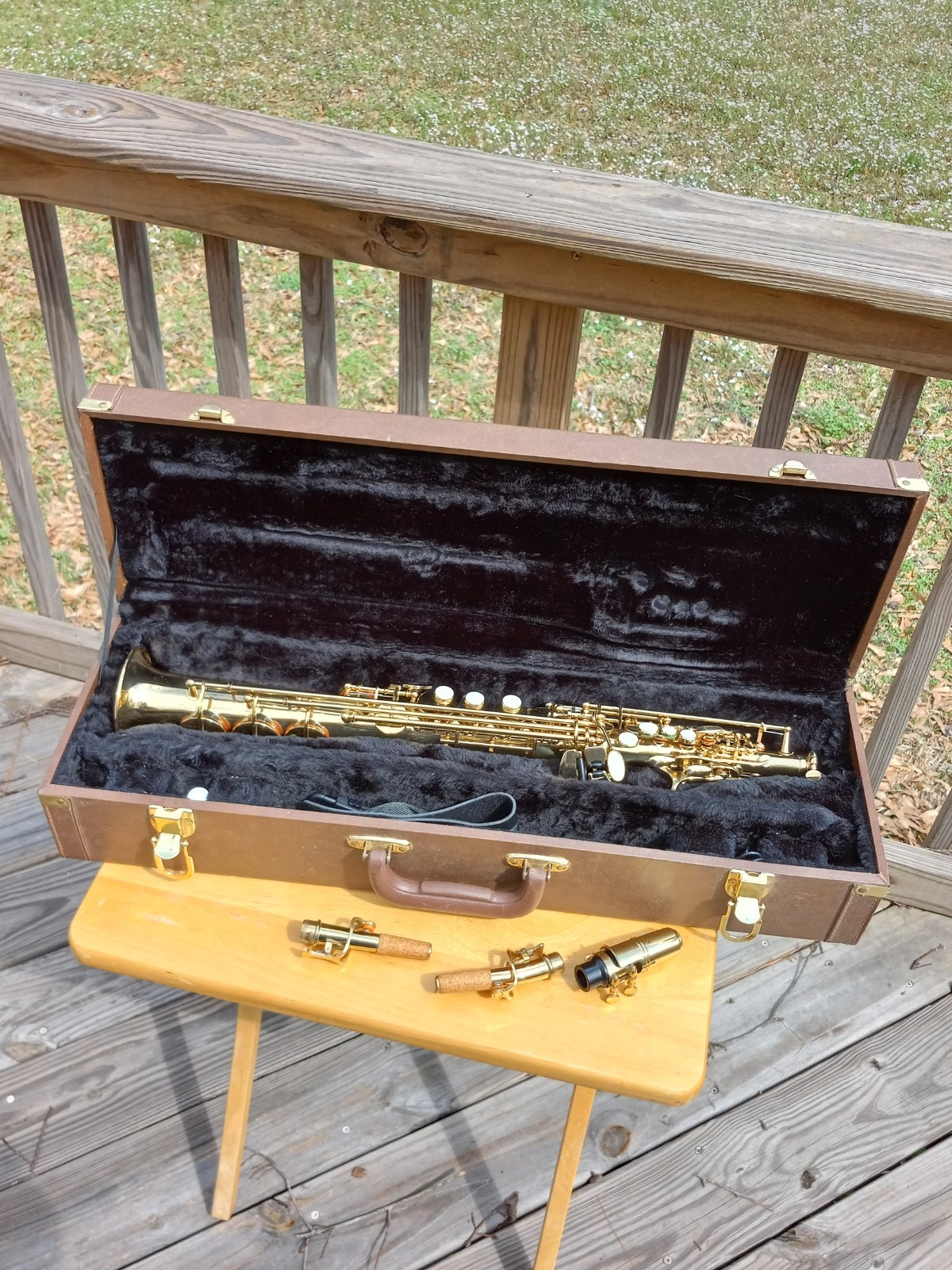 E.M. WINSTON BOSTON 350GL SOPRANO SAXOPHONE - CASE & ACCESSORIES INCLUDED CLEAN