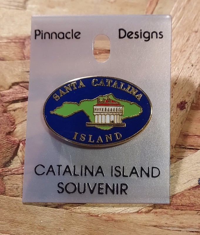 NEW Vintage Santa Catalina Island Enamel Hat, Lapel Pin