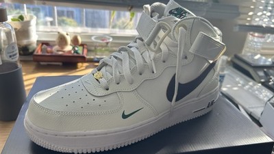 AIR FORCE 1 MID07 LV8 DR9513 100 MENS SIZE 9 SAIL/ BROWN BASALT MALACHITE