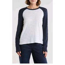 ATM Anthony Thomas Melillo Mason Baseball Tee S Cotton NWT Luxe Minimal
