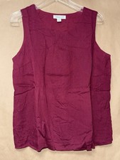 Coldwater Creek Women's Best Night Out Tank Wine Petite Medium