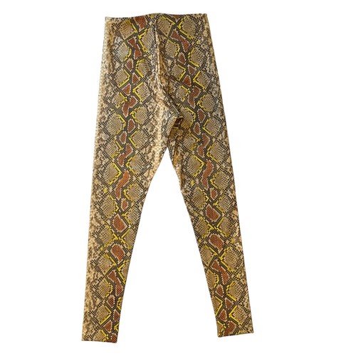 Neu ohne Etikett Commando Kunstleder-Leggings mit Schlangenmuster - Größe L - Bild 4 von 5