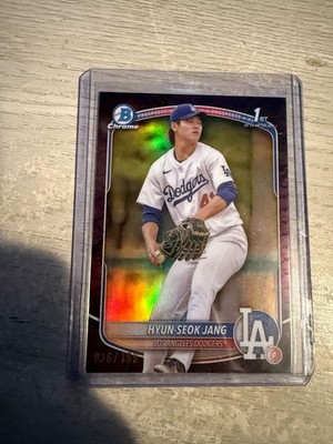 2025 Bowman Chrome Hyun-Seok Jang Fuchsia Refractor /199 #BCP-51  Dodgers 1st