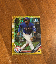 Anderson Tejeda 2019 Bowman Chrome Prospect Gold Shimmer Refractor Rangers /50
