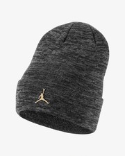 Cappello Air Jordan Beanie -Charcoal Flex - logo Jumpman oro - colore raro ✨️