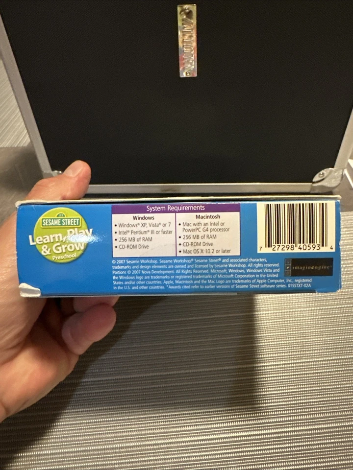 1-2-3 Sesame Street Learn, Play & Grow Preschool Ages 2-4 CD-ROM Vintage 2007 - Image 2 of 4