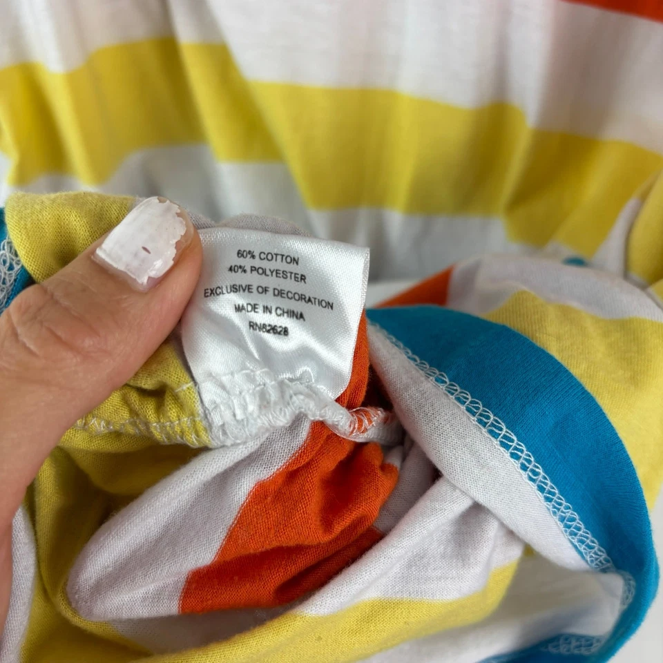 Vintage Southpole Women's Striped Tee - Size 2X - Image 4 of 4