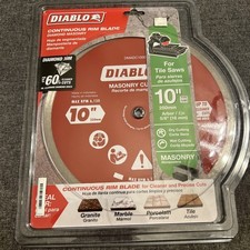 Diablo Continuous Rim Tile Saw Blade Diamond Masonry 10  , Arbor 5/8  DMADC1000