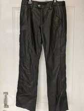 VINTAGE Harley Davidson Nwot Genuine Leather Pants Size 34/6 -Authentic 2003 225