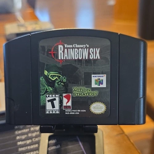 Nintendo Tom Clancy's Rainbow Six Action Strategy Game Nintendo 64 NTSC-U/C T