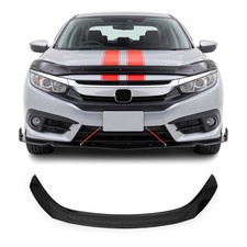 Protector deflector capó protector anti insectos delantero para Honda Civic 2016-2021 negro humo