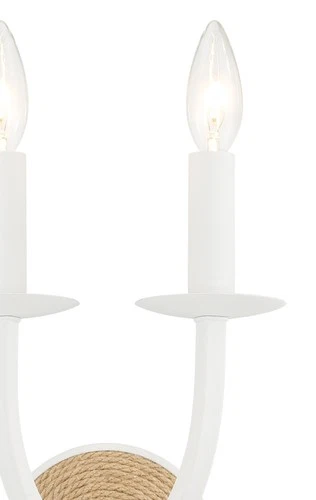 Minka Lavery 2122 Lanton 2 Light 11" Tall Wall Sconce - White - Picture 4 of 5