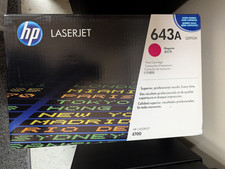 Genuine HP 643A Q5951A Magenta Toner Cartridge for LaserJet 4700 Expired 2014