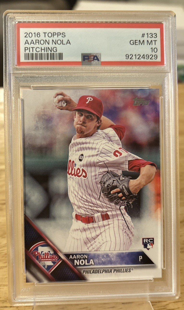 2016 Topps Aaron Nola PSA 10 GEM MT Rookie RC Phillies