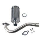 Tubo de escape con silenciador para motor Predator 212 196cc GX160 GX200 sin Hemi