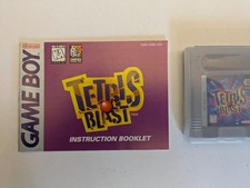 Tetris Blast Gameboy With Case and Instructions