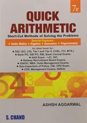 Quick Arithmetic: Short -Cut Methods of Solving the Problems by Ashish Aggarwal