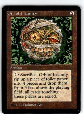 Gore Noir Kids Magazine Trading Card  SSP Orb of Insanity