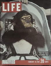 Life Magazine February 10, 1961 Back from Space FRONT COVER ONLY