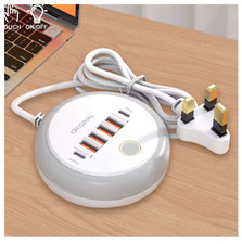 50W Power Strip Multi Port USB C Socket Fast Charging Wall Fast Charger Adapter