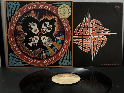 KISS—Rock & Roll Over—1976 HONG KONG—Hype Sticker—OIS