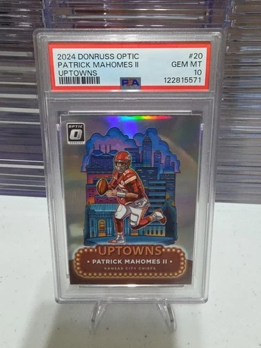 PATRICK MAHOMES UPTOWN PSA 10!!! 2024 DONRUSS OPTIC UPTOWN! SICK!