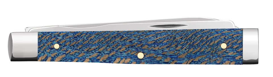 Case xx Knives Baby Doc Smooth Blue Sycamore Wood 63736 Stainless Pocket Knife - Image 3 of 4