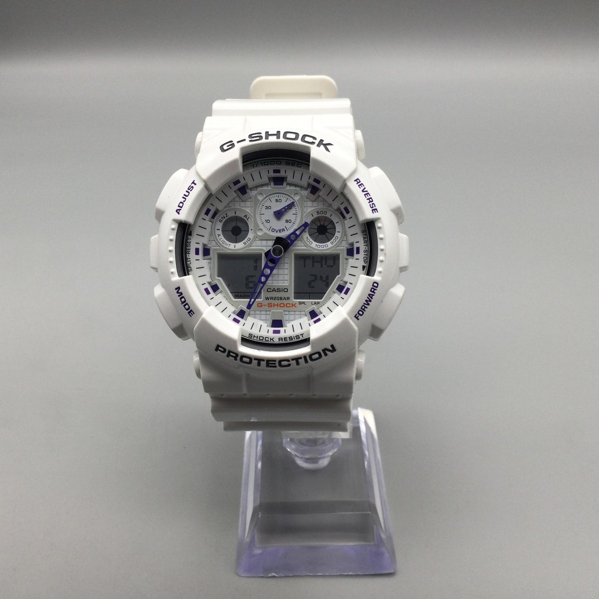 Casio G-Shock Watch Mens 50mm White 5081 GA-100A Analog