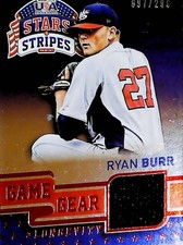 Ryan Burr 2015 Panini USA Baseball Stars Game Gear Jersey #86 Blue Jays /299