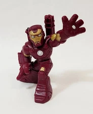 Marvel Super Hero Squad Iron Man Modern Maroon Gold Armor w/Guns on Back.