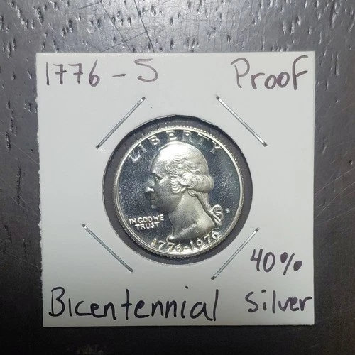 1776/1976  S Washington Bicentennial  Silver  Quarter~From 1776/1976 PROOF Set
