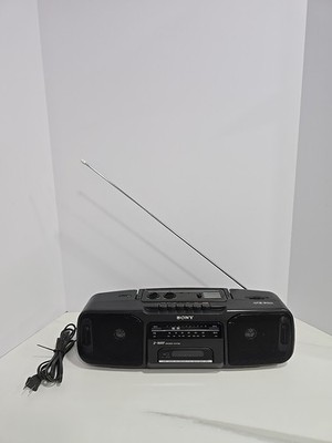 Sony CFS 200 2 Way Speaker With Cassette Player Works Great Cleaned And Tested!
