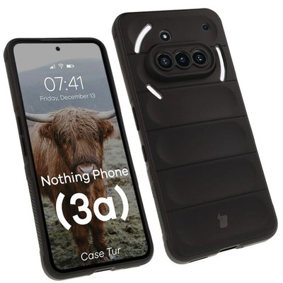Handyhülle für Nothing Phone (3a) Bizon Case Cover Schutz Hülle Etui Schwarz