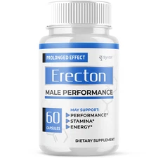 (1 Pack) Erecton for Men Advanced Max Formula Vitamin Supplement 60 Capsules