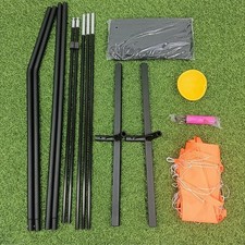 Portable Volleyball Training Net Orange Edging